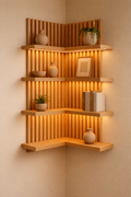 LED Corner Slat Shelf